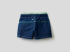 Benetton,  Badeshorts Mit Gummi Samt Logo,  taglia 74,  Blau,  Kinder