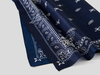 Benetton,  Bandana Aus 100% Baumwolle,  taglia OS,  Blau,  Herren
