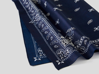 Benetton,  Bandana Aus 100% Baumwolle,  taglia OS,  Blau,  Herren