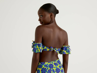 Benetton,  Bandeau-bh Mit Rüsche,  taglia XS,  Bunt,  Damen