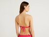 Benetton,  Bandeau-top Aus Econyl® Mit Rüschen,  taglia L,  Fuchsia,  Damen