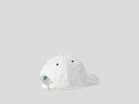 Benetton,  Baseballmütze Mit Aufgesticktem Logo,  taglia OS,  Weiss,  Herren