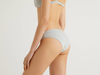 Benetton,  Basic-slip Aus Stretchiger Baumwolle,  taglia L,  Grau,  Damen