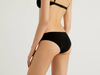 Benetton,  Basic-slip Aus Stretchiger Baumwolle,  taglia L,  Schwarz,  Damen