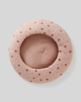 Benetton,  Baskenmütze Mit Sternenprint,  taglia XX,  Pink,  Kinder