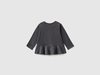 Benetton,  Baumwollpullover Mit Grafischen Muster,  taglia L,  Schwarz,  Kinder