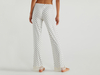Benetton,  Bedruckte Hose Mit Spitze,  taglia S,  Cremeweiss,  Damen