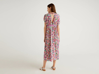 Benetton,  Überkleid Mit Blumenmuster,  taglia XS,  Bunt,  Damen