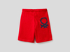 Benetton,  Bermuda Aus 100% Baumwolle,  taglia 1Y,  Rot,  Kinder