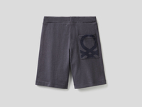 Benetton,  Bermuda Aus 100% Baumwolle,  taglia 2Y,  Dunkelgrau,  Kinder