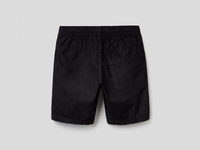 Benetton,  Bermuda Aus 100% Baumwolle,  taglia XS,  Schwarz,  Kinder