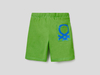 Benetton,  Bermuda Aus 100% Baumwolle,  taglia XX,  Hellgrün,  Kinder