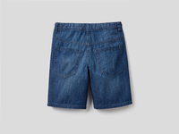 Benetton,  Bermuda Aus Leichtem Jeansstoff,  taglia L,  Blau,  Kinder