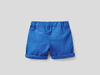 Benetton,  Bermuda Aus Leinen In Reiner Baumwolle,  taglia 82,  Hellblau,  Kinder