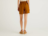 Benetton,  Bermuda Aus Reinem Leinen Mit Gerafftem Bund,  taglia 48, ,  Damen
