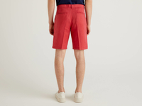 Benetton,  Bermuda Aus Reinem Leinen,  taglia 56,  Koralle,  Herren