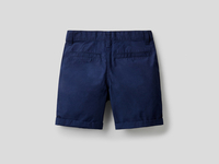Benetton,  Bermuda Aus Reiner Baumwolle,  taglia 1Y,  Dunkelblau,  Kinder