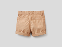 Benetton,  Bermuda Aus Reiner Baumwolle,  taglia 68,  Beige,  Kinder
