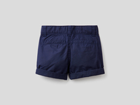 Benetton,  Bermuda Aus Reiner Baumwolle,  taglia 68,  Dunkelblau,  Kinder