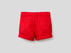 Benetton,  Bermuda Aus Reiner Baumwolle,  taglia 74,  Rot,  Kinder