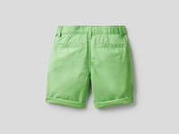 Benetton,  Bermuda Aus Reiner Baumwolle,  taglia XX,  Grün,  Kinder