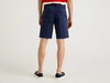 Benetton,  Bermuda Im Chino-schnitt,  taglia 52,  Blau,  Herren