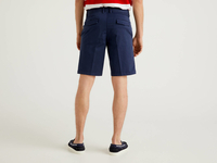 Benetton,  Bermuda Im Chino-schnitt,  taglia 52,  Blau,  Herren