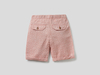 Benetton,  Bermuda In Einer Mischung Aus Baumwolle Und Leinen,  taglia XS,  Camel,  Kinder