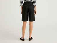 Benetton,  Bermuda Mit Abnähern,  taglia 38,  Schwarz,  Damen