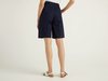 Benetton,  Bermuda Mit Abnähern,  taglia 42,  Dunkelblau,  Damen