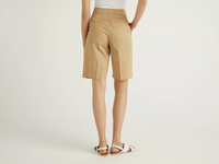 Benetton,  Bermuda Mit Abnähern,  taglia 44,  Beige,  Damen