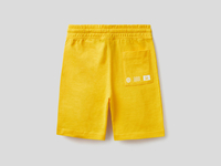 Benetton,  Bermuda Mit Kängurutasche,  taglia XS,  Gelb,  Kinder