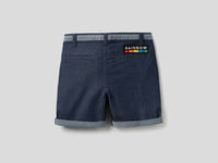 Benetton,  Bermuda Mit Mikromuster,  taglia XL,  Blau,  Kinder