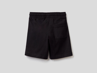 Benetton,  Bermuda Mit Seitlichem Streifen,  taglia S,  Schwarz,  Kinder