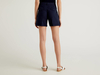 Benetton,  Bermudas Aus Stretchiger Baumwolle,  taglia 44,  Dunkelblau,  Damen
