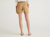 Benetton,  Bermudas Aus Stretchiger Baumwolle,  taglia 46,  Beige,  Damen