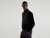 Benetton,  Biker Mit Details Aus Samt,  taglia EL,  Schwarz,  Herren
