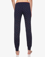 Benetton,  Gemusterte Hose,  taglia XS,  Dunkelblau,  Damen