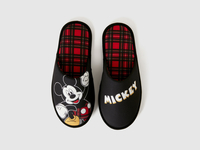 Benetton,  Hausschuhe Mit Print "micky Maus",  taglia 42,  Schwarz,  Herren