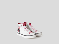 Benetton,  Hohe Sneakers Mit Print,  taglia 33,  Weiss,  Kinder