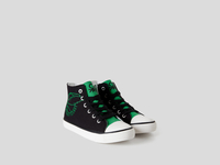 Benetton,  Hohe Sneakers Mit Print,  taglia 35,  Schwarz,  Kinder