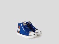Benetton,  Hohe Sneakers Mit Schuhbändern,  taglia 27,  Verkehrsblau,  Kinder
