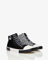 Benetton,  Hohe Sneakers,  taglia 42,  Schwarz,  Herren