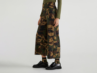 Benetton,  Hose Mit Camouflageprint,  taglia 44,  Bunt,  Damen