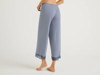 Benetton,  Hose Mit Einsatz Aus Spitze,  taglia M,  Bunt,  Damen
