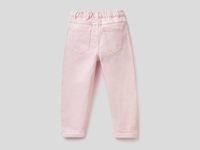 Benetton,  Hose Mit Elastischem Bund,  taglia L,  Zartrosa,  Kinder