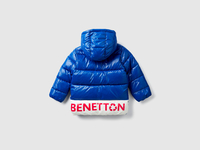 Benetton,  Jacke "eco-recycle" Mit Logo,  taglia XL,  Blau,  Kinder