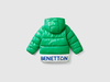 Benetton,  Jacke "eco-recycle" Mit Logo,  taglia XL,  Grün,  Kinder