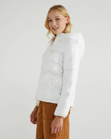 Benetton,  Jacke "eco-recycle",  taglia 44,  Weiss,  Damen