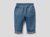 Benetton,  Jeans Aus Denim In 100% Baumwolle,  taglia 82,  Hellblau,  Kinder